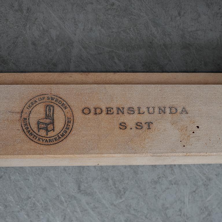 A set of ten 'Odenslunda' IKEA chairs.