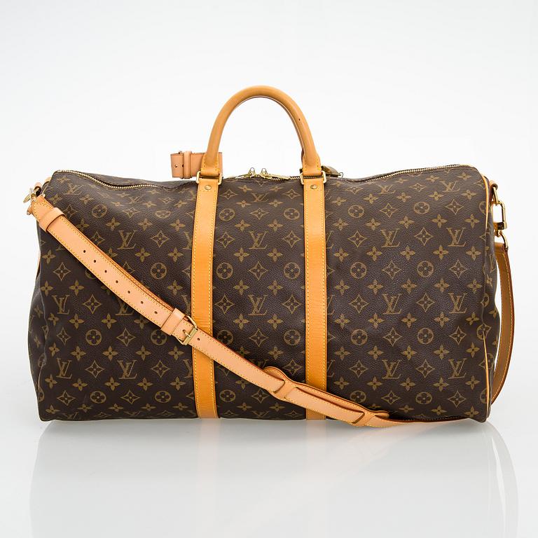Louis Vuitton, A Monogram canvas 'Keepall 55 bandoulière' Bag.