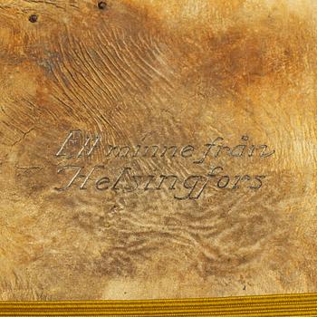 A finnish parcel-gilt silver cigarette case, Turku 1924.