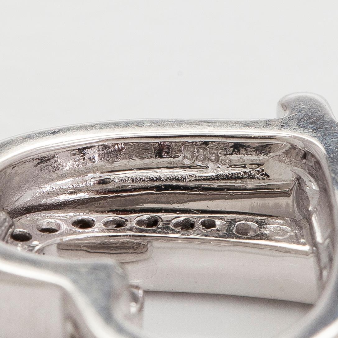 Hänge, 14K vitguld, briljantslipade diamanter.
