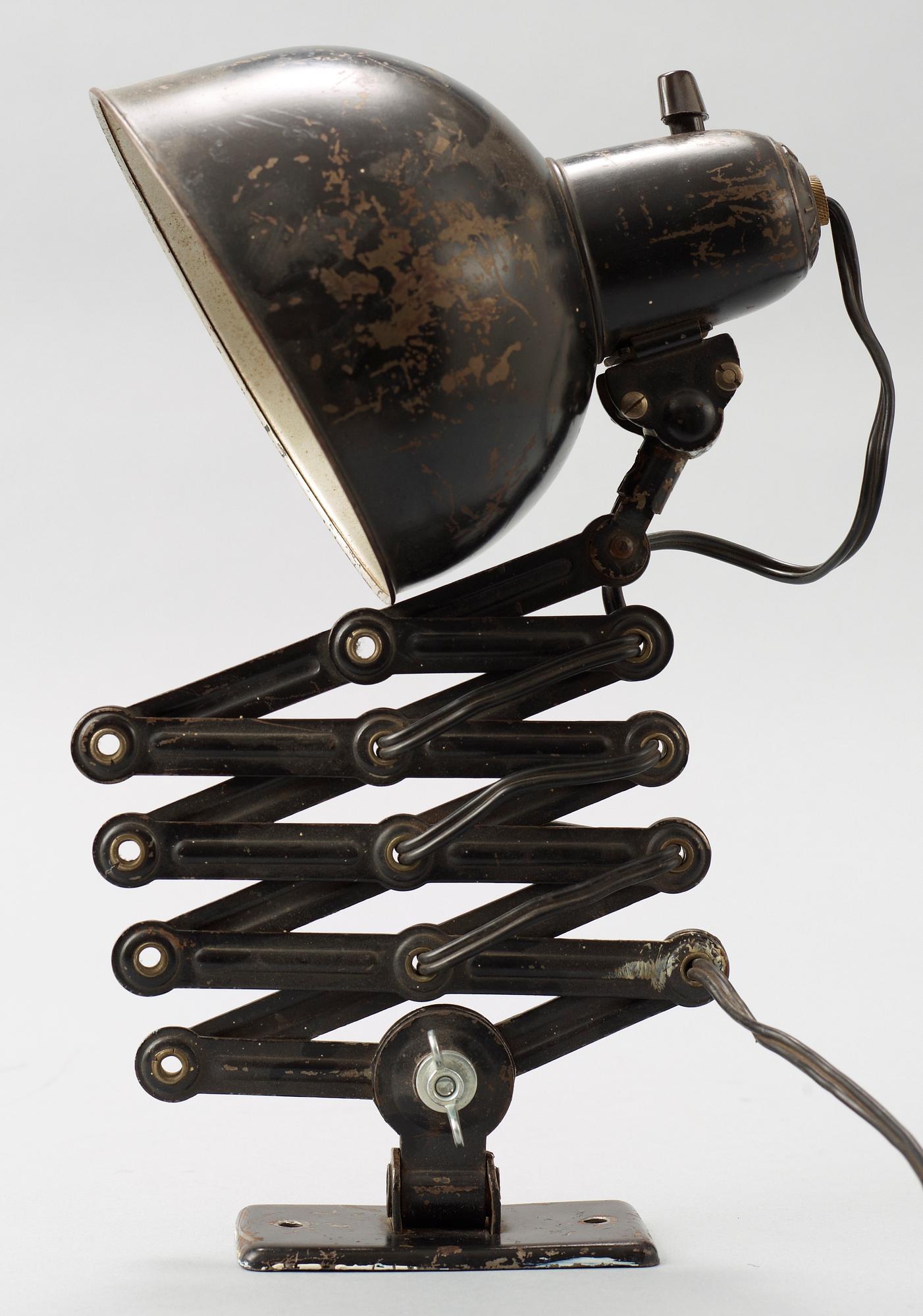 VÄGGLAMPA, Christian Dell, Kaiser & Co, formgiven 1936.
