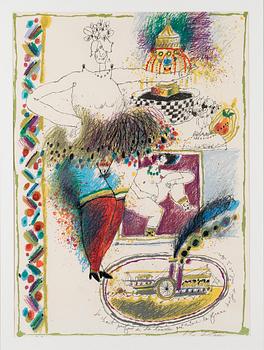 Lithograph, signed and marked E.A.