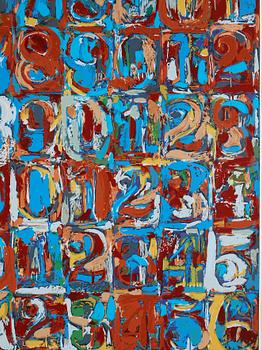 Jasper Johns, silkscreen in colorr,