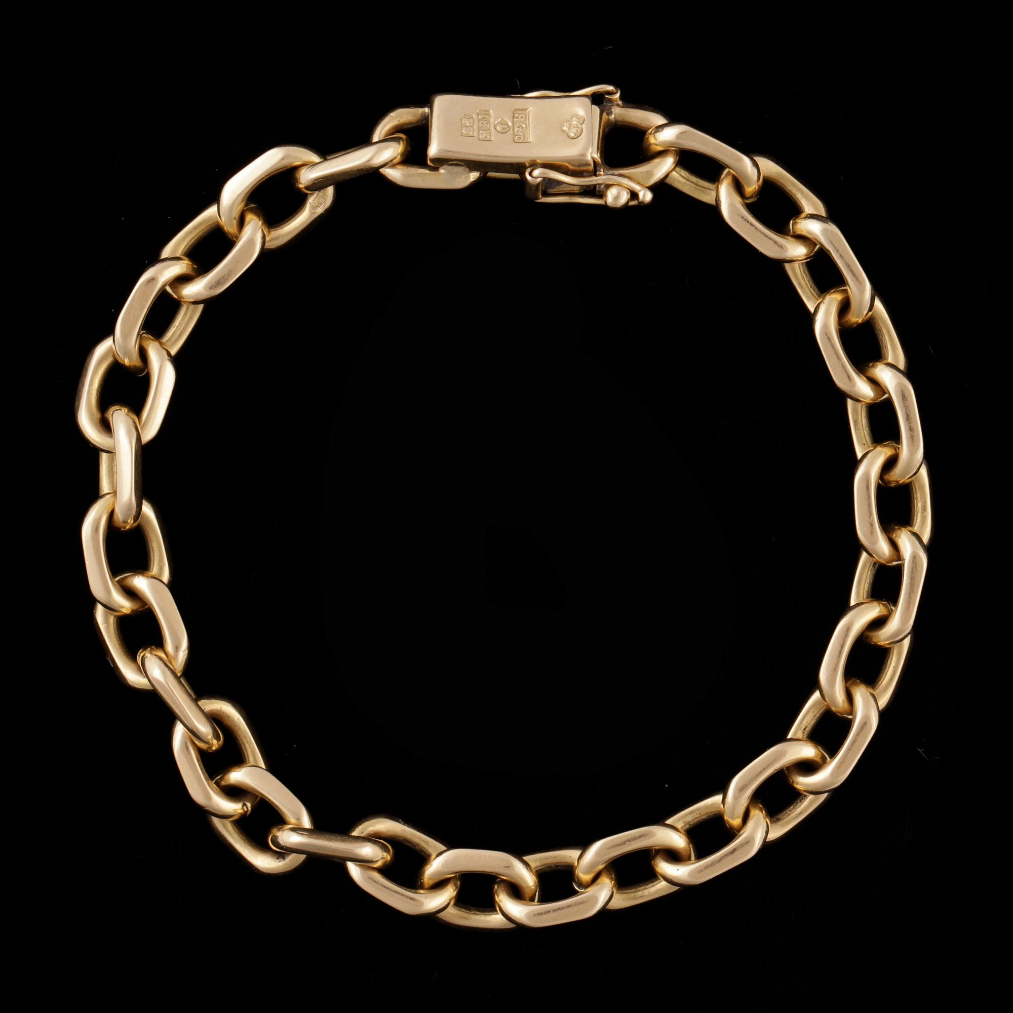 ARMBAND, 18k guld. Sgt, Stockholm, 1965. Vikt 24g.