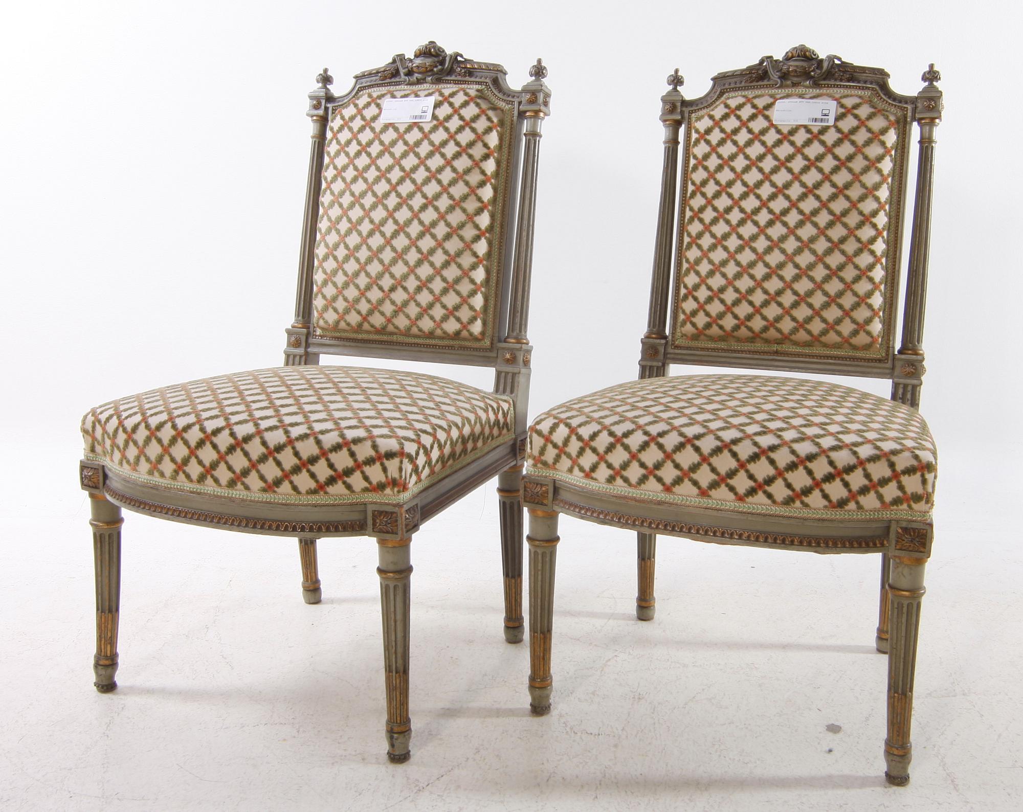 STOLAR, ett par, Louis XVI-stil.