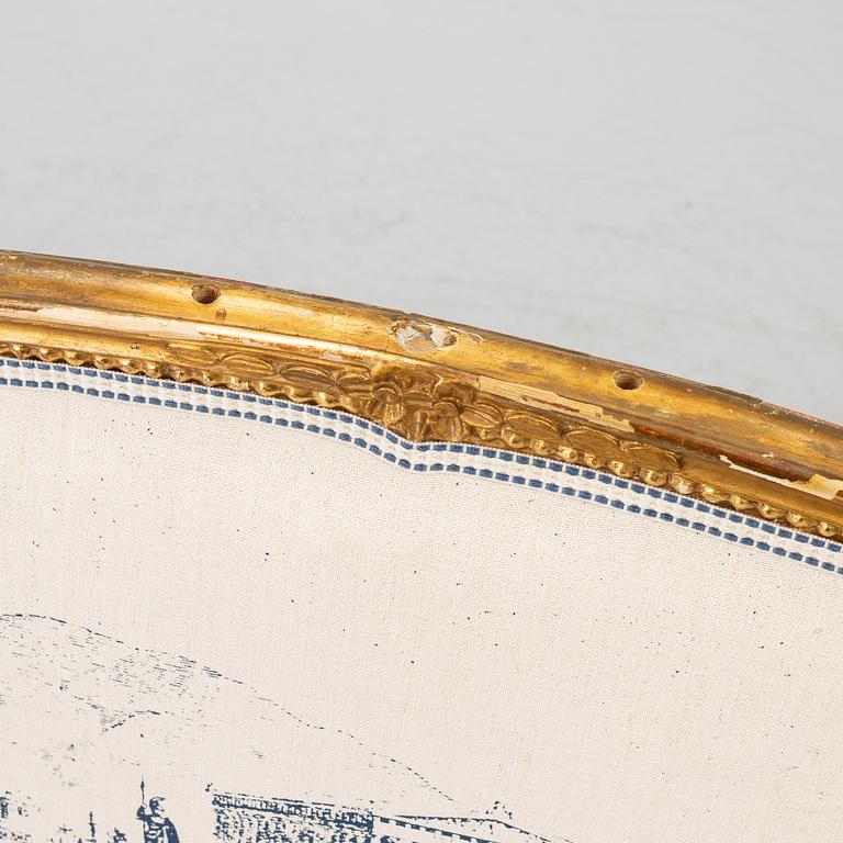 Sofa, Gustavian style, second half of the 19th century.