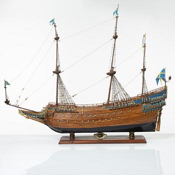 Fartygsmodell, "Vasa", omkring år 2000.