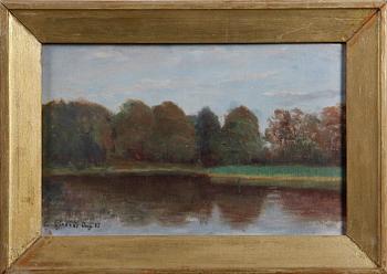 ERDTMAN, ELIAS, 2 st, olja på duk, sign varav en á tergo, dat -85 resp -90.