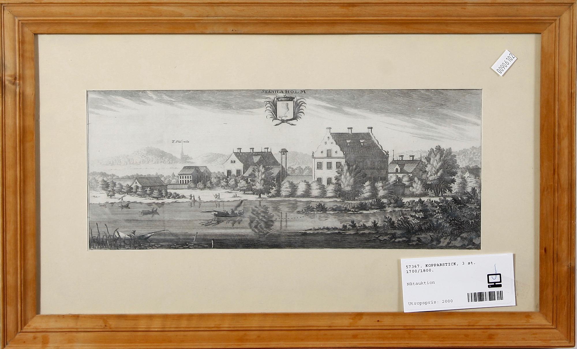 KOPPARSTICK, 3 st. 1700/1800.