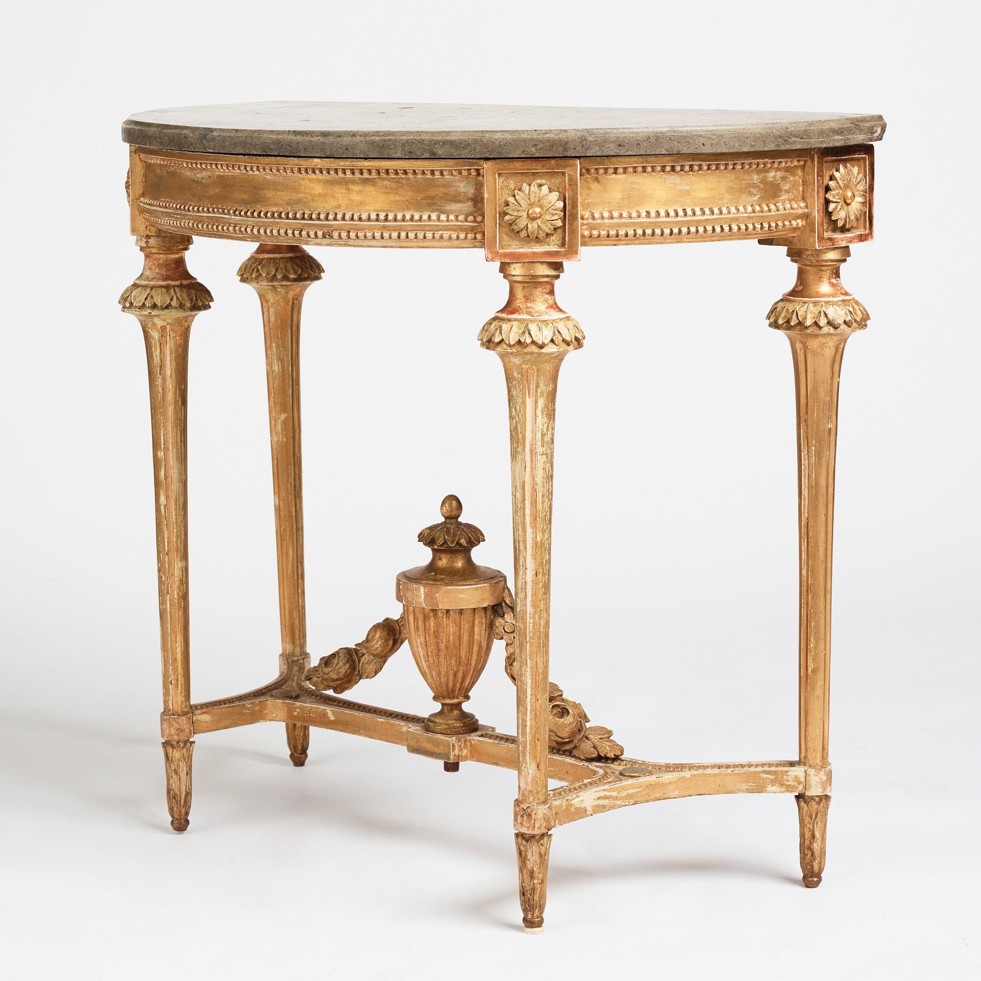 Konsolbord, Stockholmsarbete 1700-talets andra hälft, Gustavianskt.