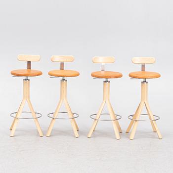 Pierre Sindre & Patrik Bengtsson, barstolar, 4 st, "Pop", Gärsnäs, 2017.