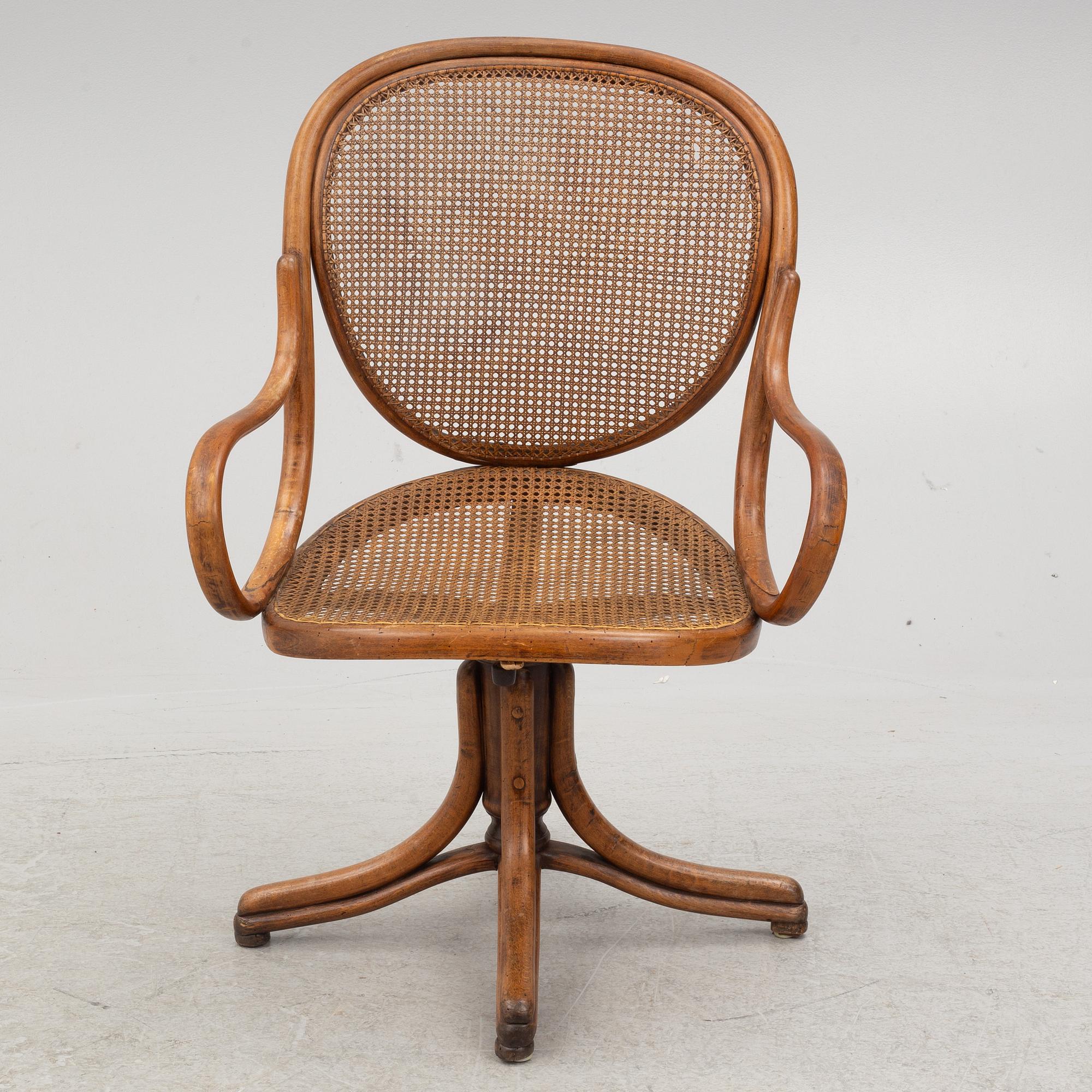 Michael Thonet, office chair, "Revolving rocking chair", Vienna 1888.