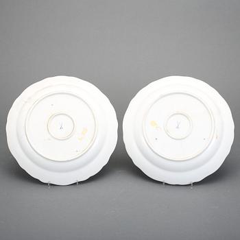 SERVERINGSFAT, ett par, porslin, Meissen. 1900-talets första hälft.