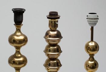 BORDSLAMPOR, 3 st, 1900-talets andra hälft.