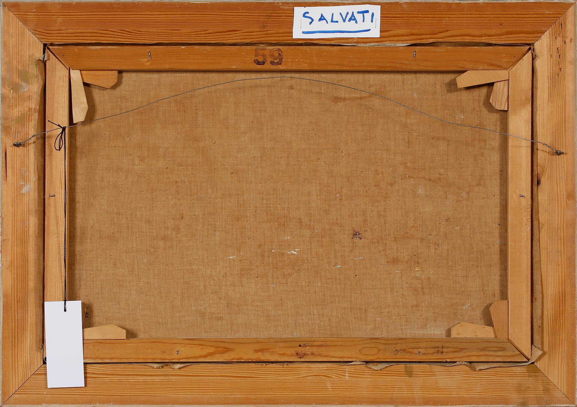 GIUSEPPE SALVATI, olja på duk, signerad.