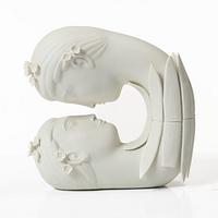 Stig Lindberg, a 'parian' porcelain sculpture, 'Narcissus' from the 'Figurin' series, Gustavsberg, Sweden, 1970's.