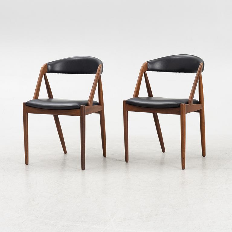 Kai Kristiansen, chairs, 6 pcs, "Pige" / "T21", Denmark, 1960s.