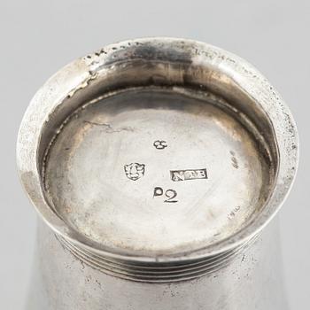 A Swedish Silver Beaker, mark of Nils Tornberg, Linköping 1797.