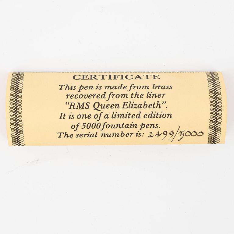 Parker, Pen, RMS Queen Elizabeth, number 2499/5000.