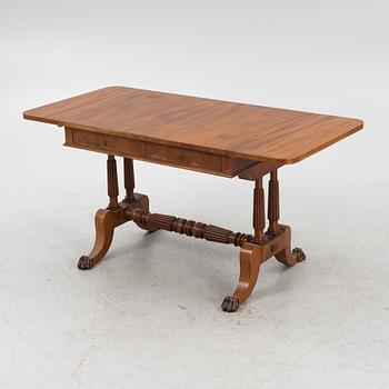 A Swedish Empire twin flap-top mahogany table, first part 19th Century.