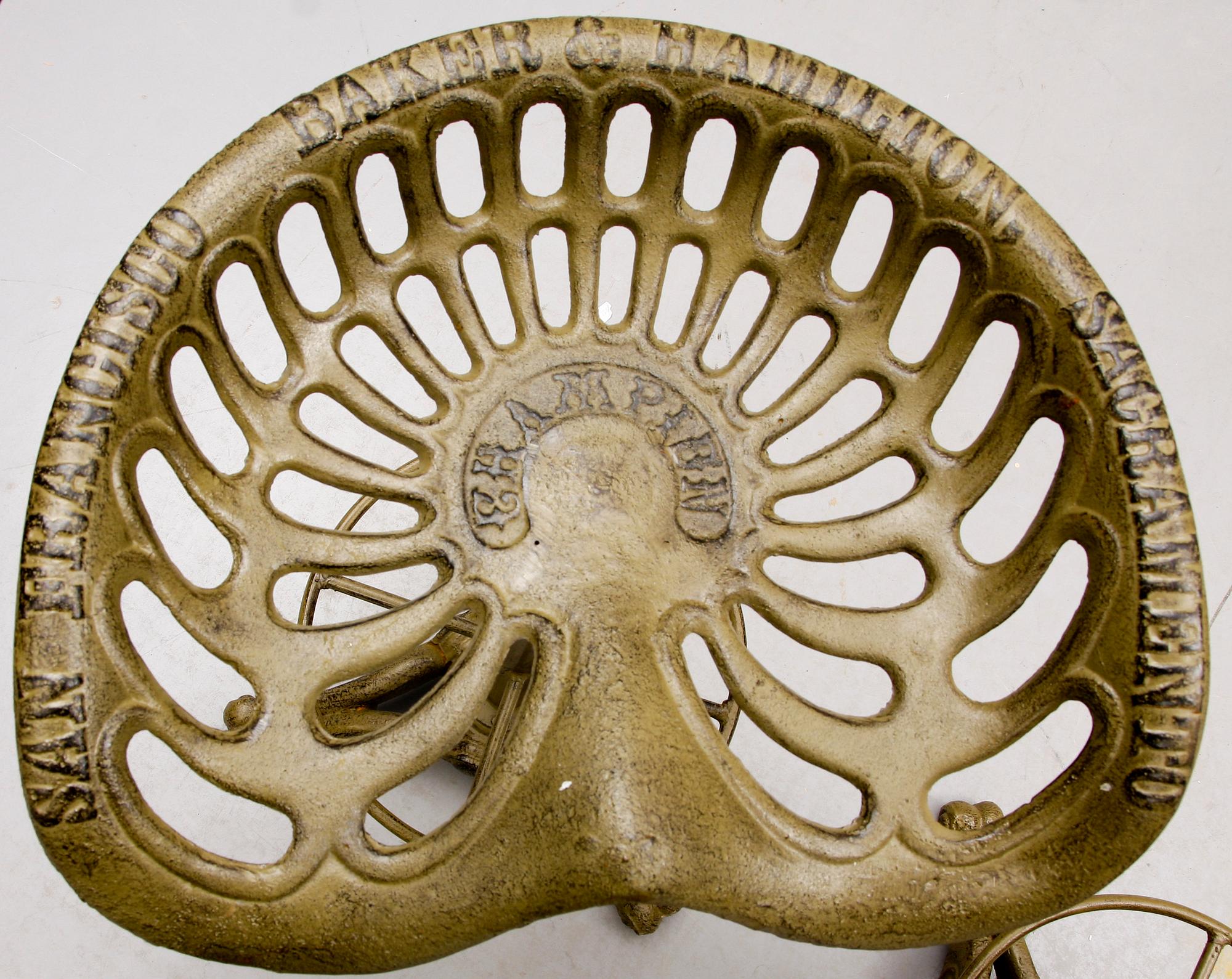 BARSTOLAR, 4 st, gjutjärn, 1900-tal.