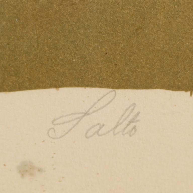 AXEL SALTO, färglitografi, signerad och numrerad 109/260.