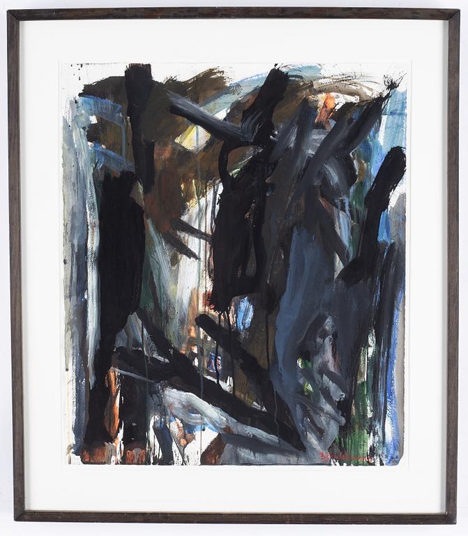 Björn Wessman, watercolor, signed.