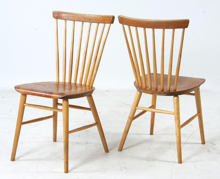 SOFFA, samt STOLAR, ett par, Bröderna Wigells Stolfabrik AB, Malmbäck, samt STOLAR, ett par, 1950/1960-tal.