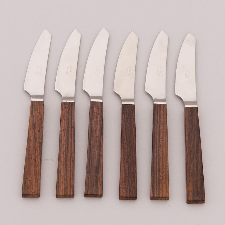 A mid-20th century 49-piece set of "Triennale" cutlery for Fiskars, Finland.