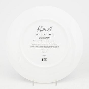 Julie Curtiss, Loie Hollowell, two limited edition porcelain plates.