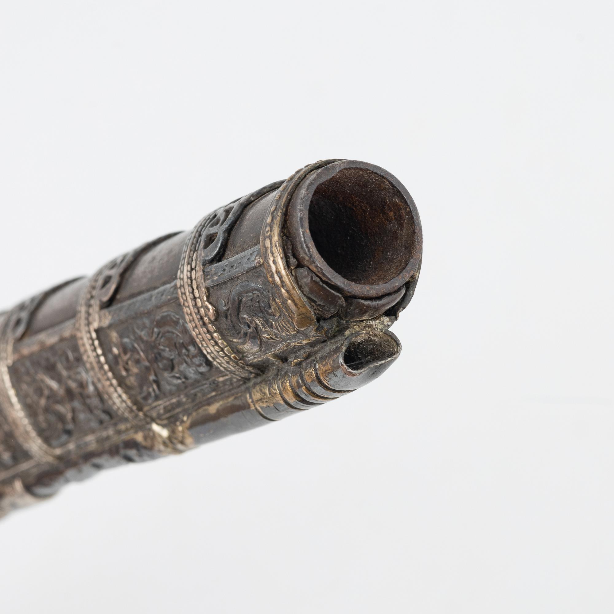 A Turkish flintlock pistol, from around the year 1800.