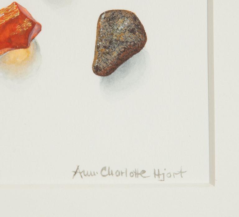 Ann-Charlotte Hjort, three watercolours.