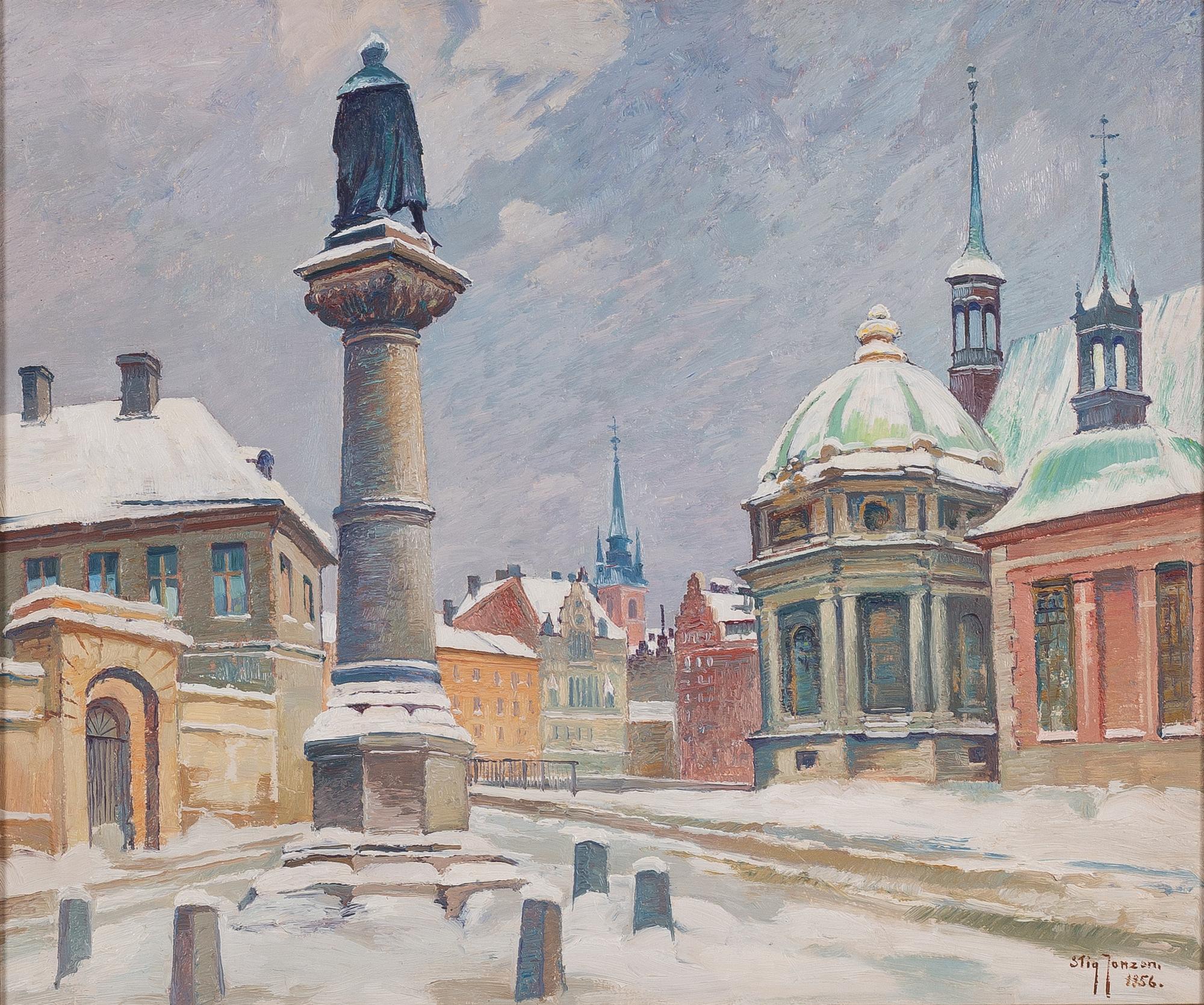 Stig Jonzon, Motif from Riddarholmen.