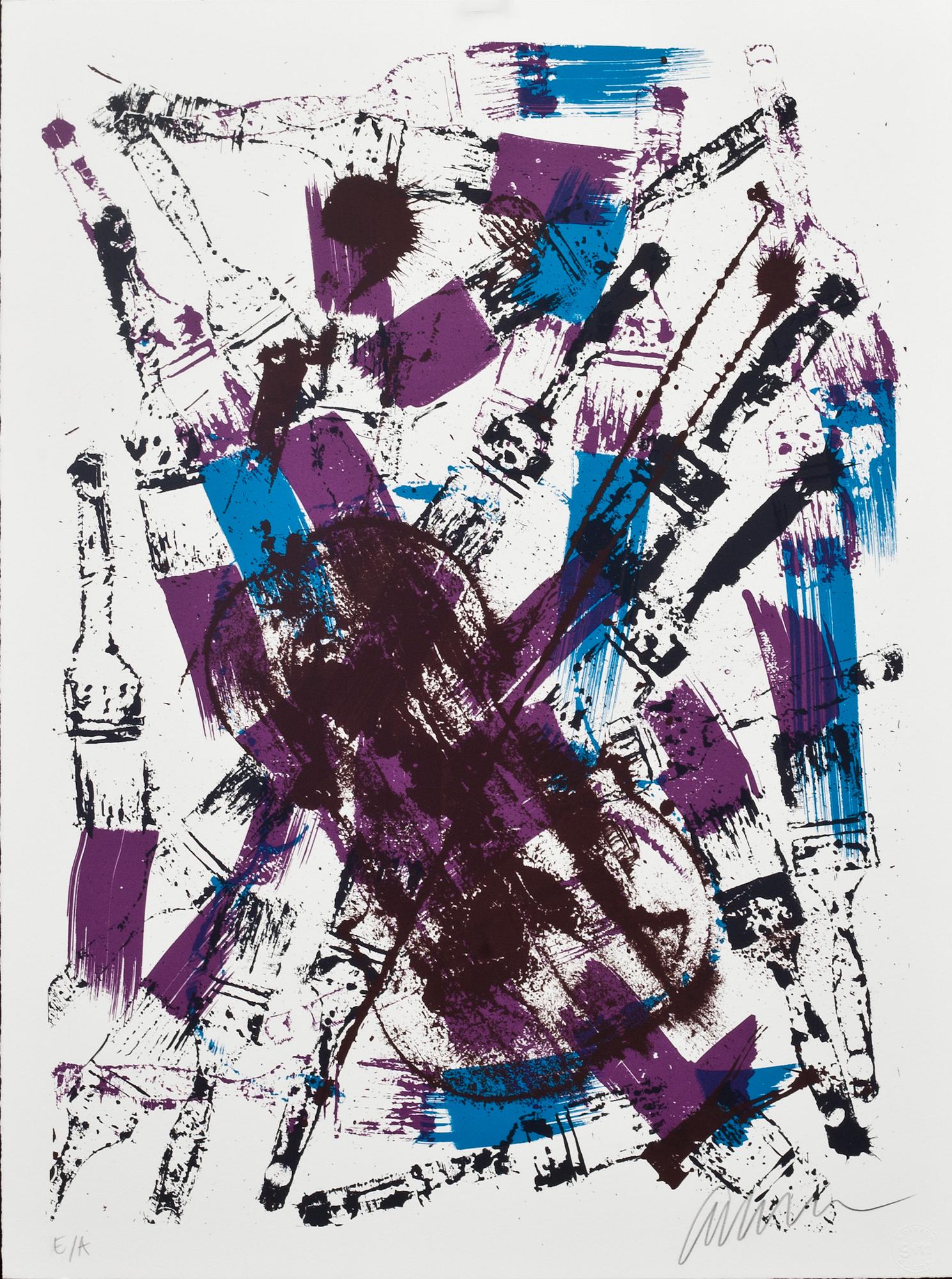 FERNANDEZ ARMAN, färgserigrafi, signerad, EA.