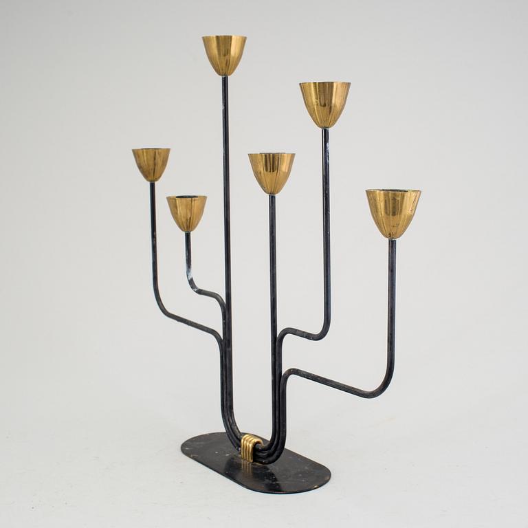 GUNNAR ANDER, kandelaber, Ystad Metall, 1900-tal.