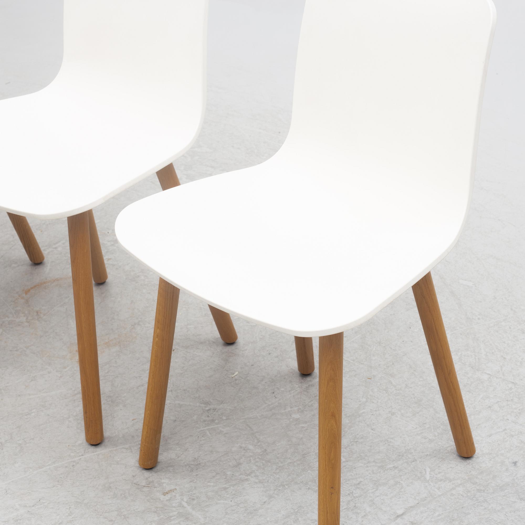 Jasper Morrison, a set of four 'HAL' chairs, Vitra 2015.