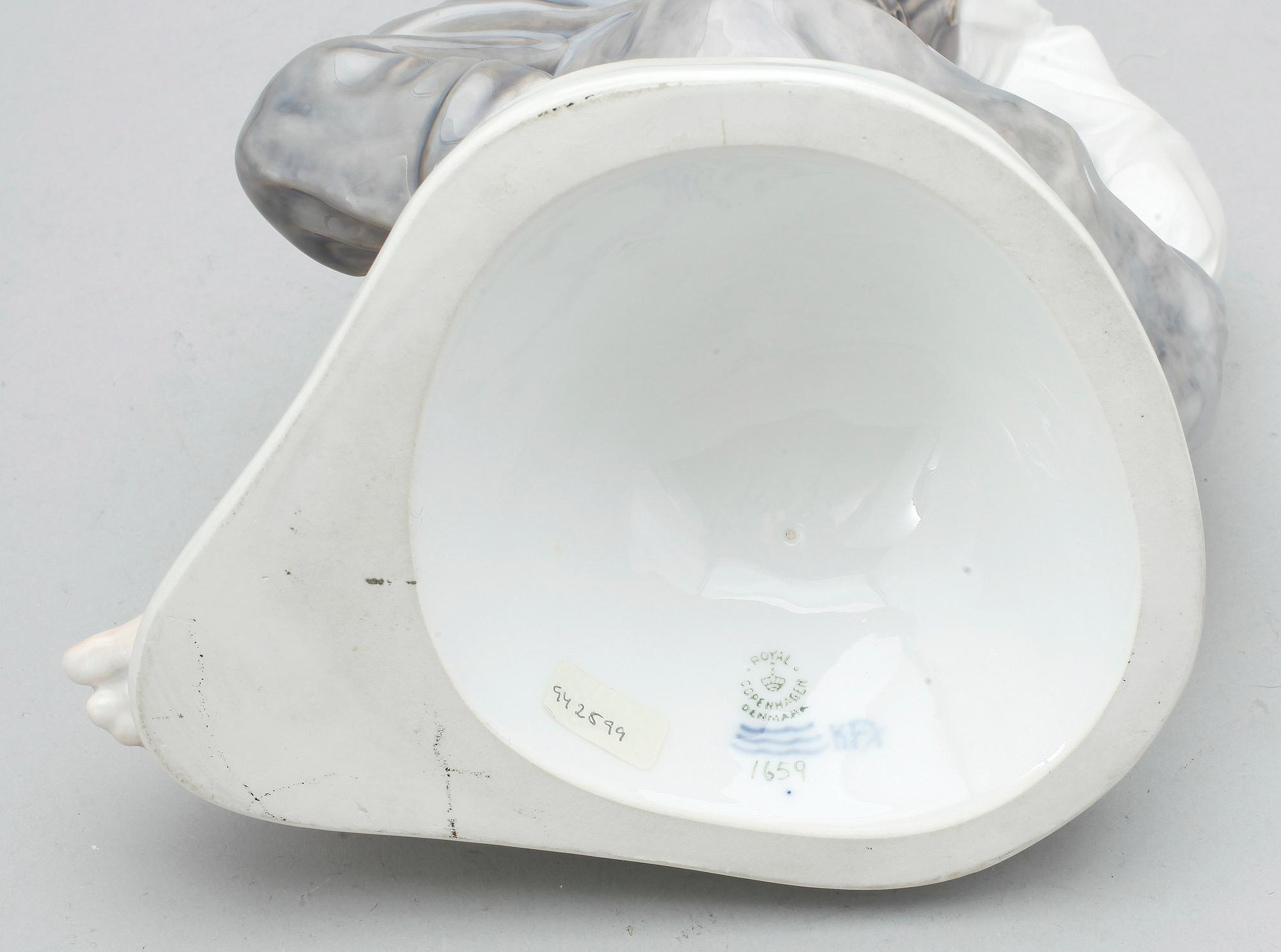 FIGURIN, porslin, Royal Copenhagen, Danmark.