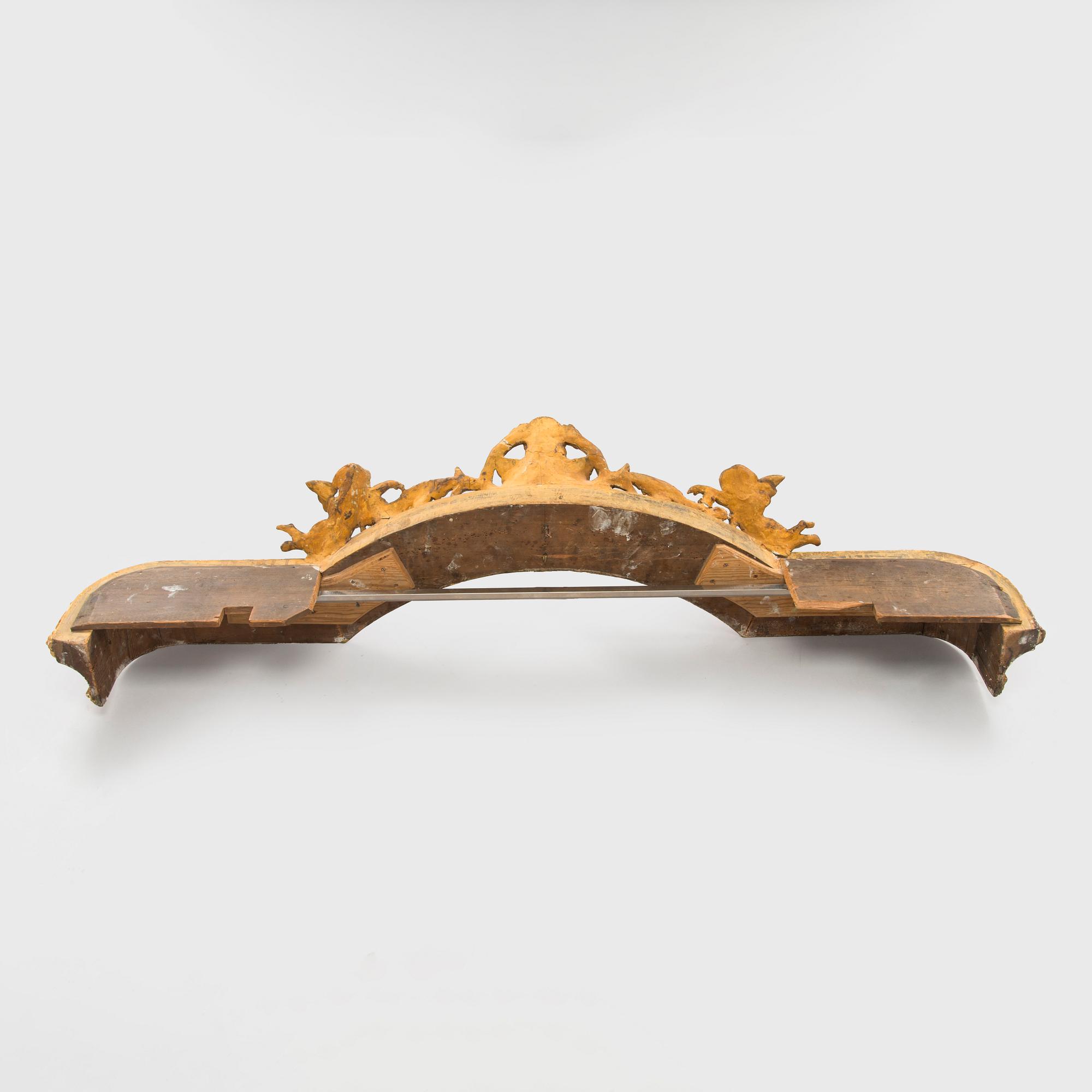 A neo-rococo cornish, late 19th century.