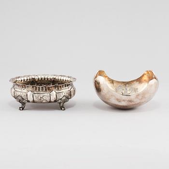SKÅLAR, 2 st, silver, 1900-tal. Vikt 625 g.
