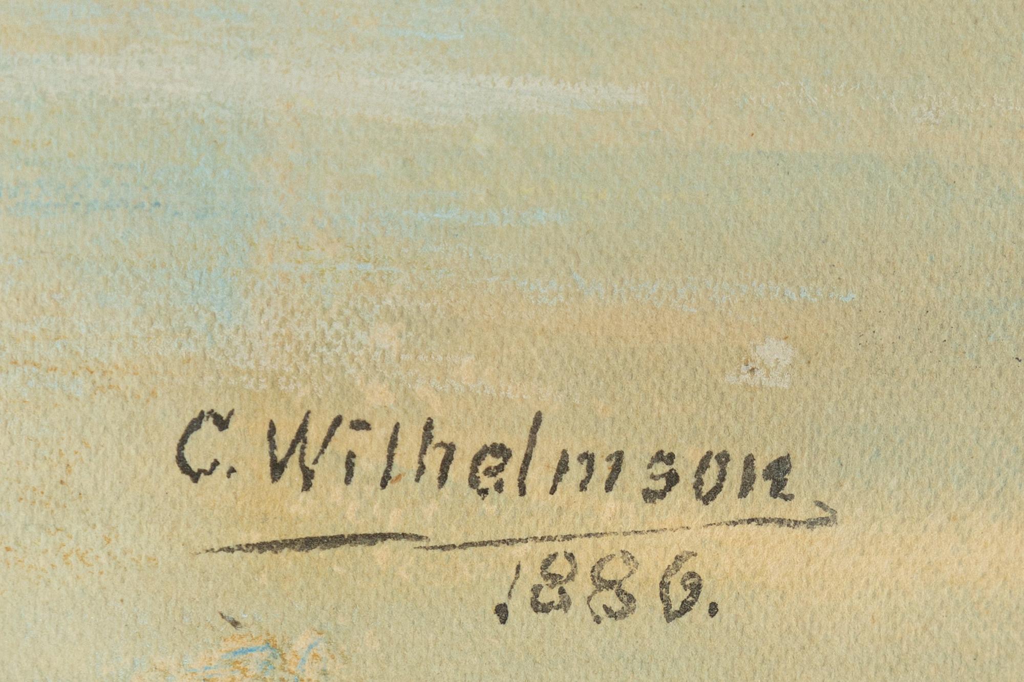 Carl Wilhelmson, Båt på redden, Medelhavet.