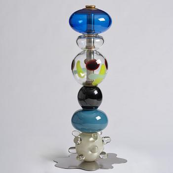 Frida Fjellman, “Totem Buddie no 03”, a unique glass sculpture/vase, Kosta Boda, 2021.