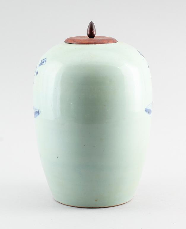 URNA, porslin, Kina, 1800-tal.