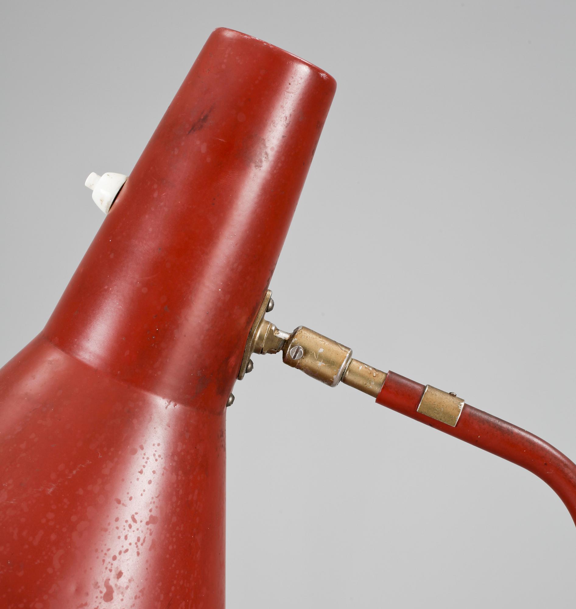 GOLVLAMPA, plåt, ASEA, 1950-tal.