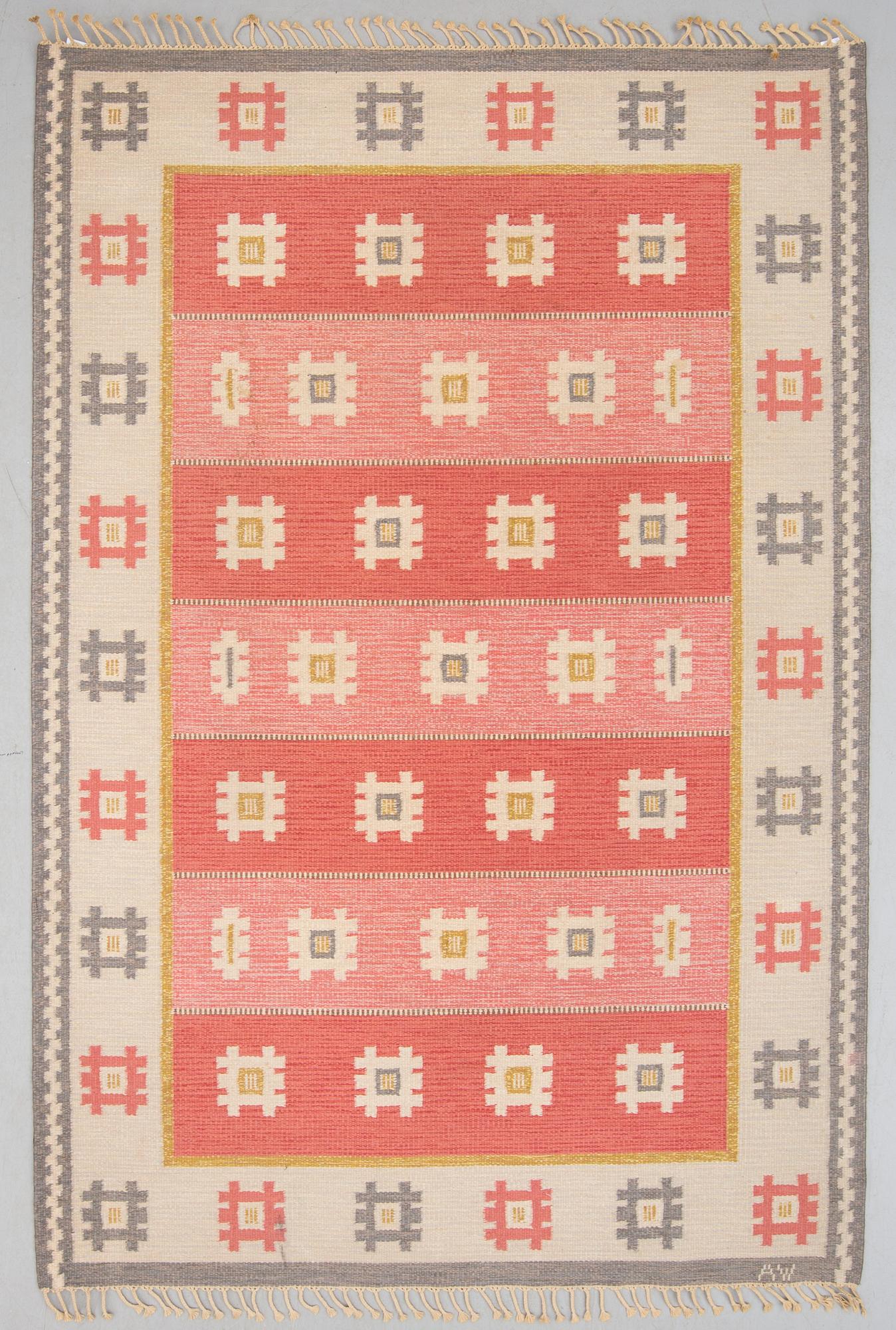 MATTA, rölakan, signerad AW. 1900-talets andra hälft. Ca 298 x 201 cm.