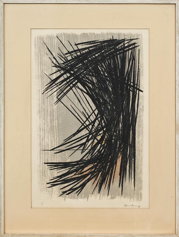 HANS HARTUNG, färglitografi, sign o numr 50/100.