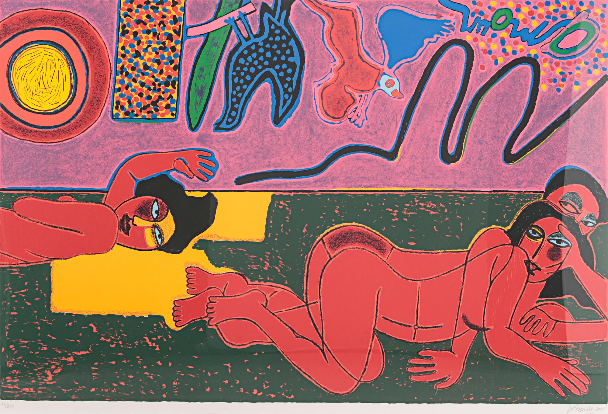 BEVERLOO CORNEILLE, färgserigrafi , signerad, daterad 2000 och numrerad 86/200.