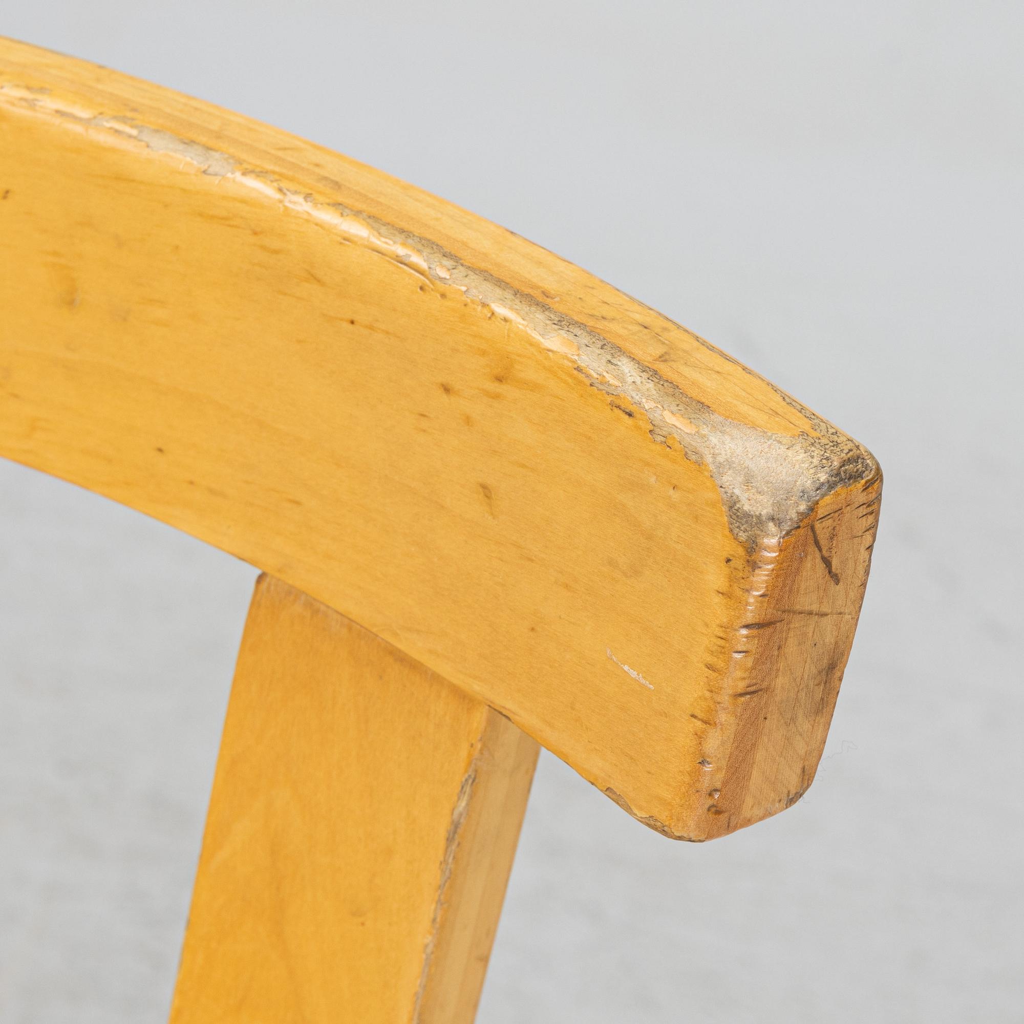 Alvar Aalto, stolar, 6 st, modell 69, Artek, Finland, 1900-talets andra hälft.