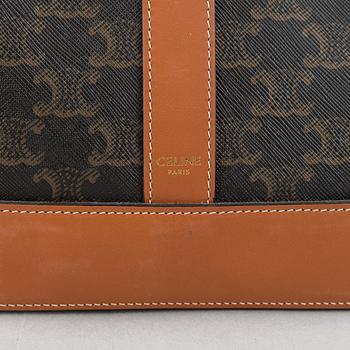 Céline, a canvas and leather handbag and wallet, 2020.