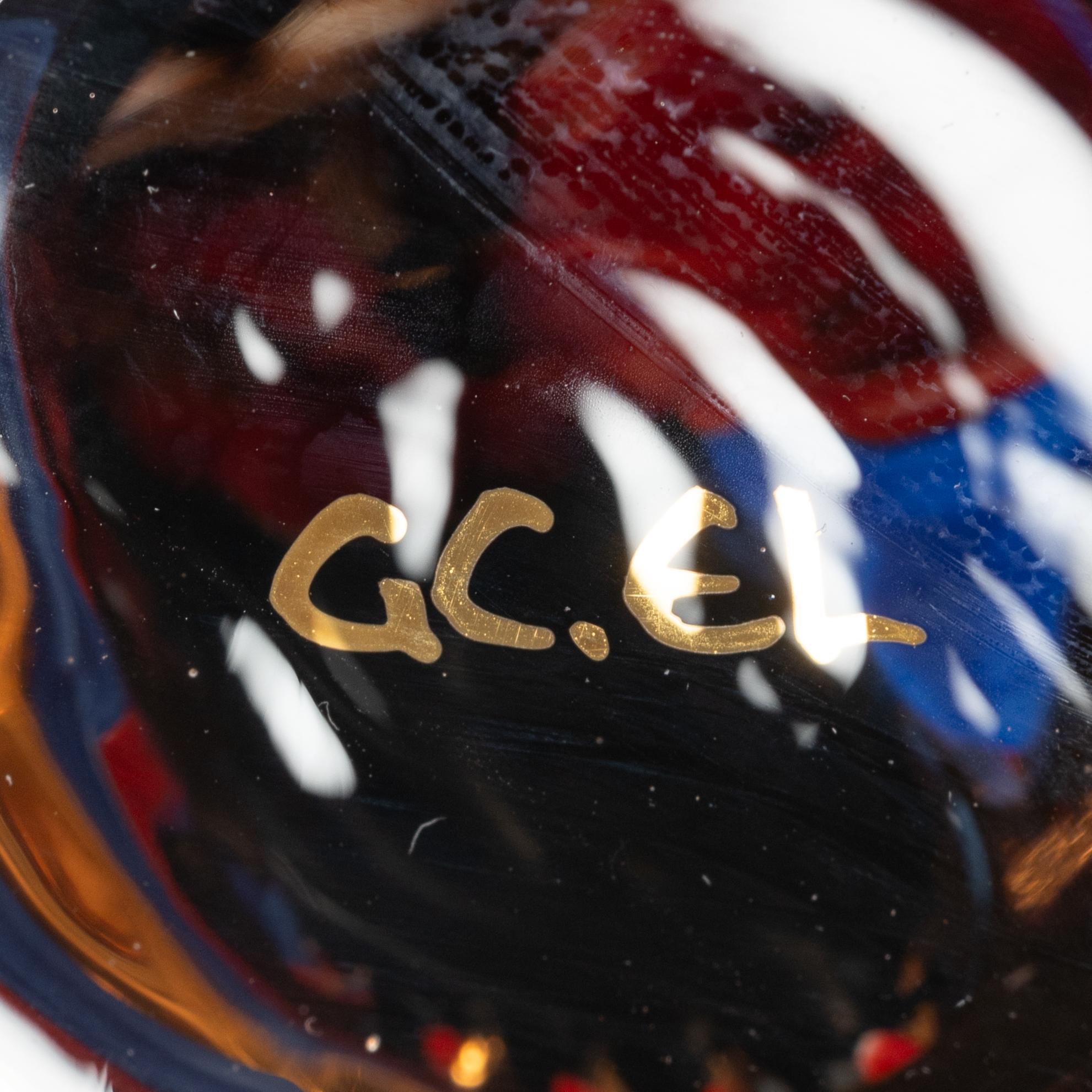 Gunnar Cyrén, schnaps glasses, 6 pcs, so called "Devil glasses", from the Nobel service, Orrefors.