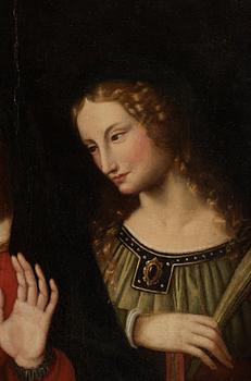 Bernardino Luini Hans art, Madonnan med barnet samt S:ta Katarina och S:ta Barbara.